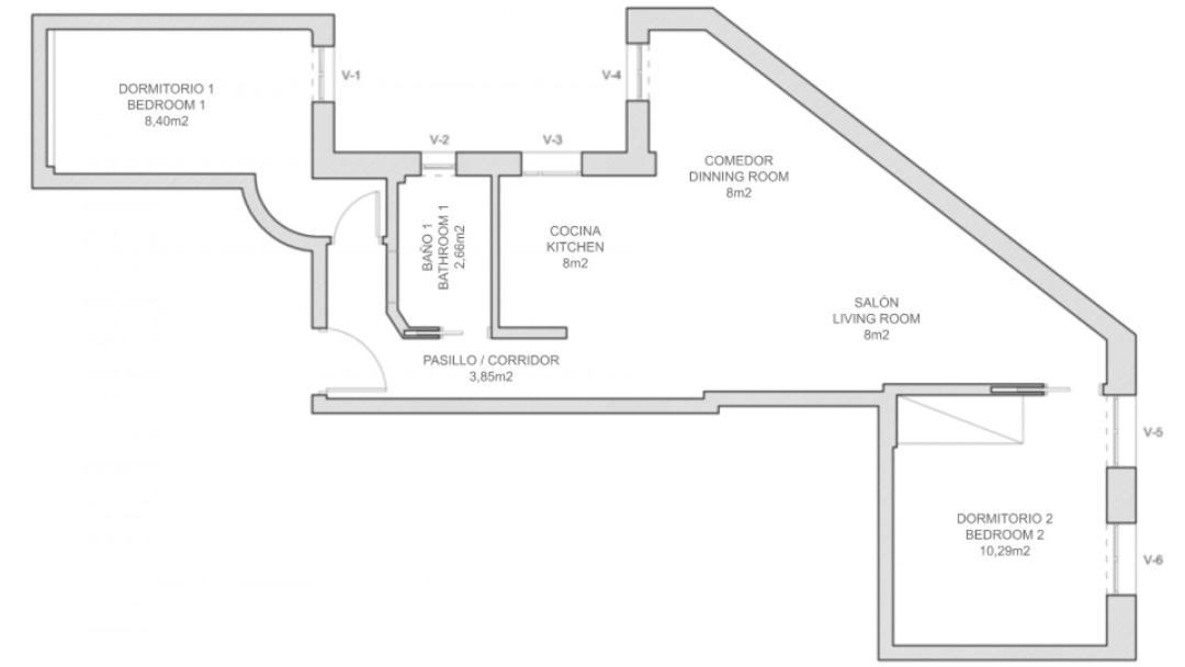 2Bd 1Bth Furnished - Nuevos Ministerios Appartement Madrid Buitenkant foto